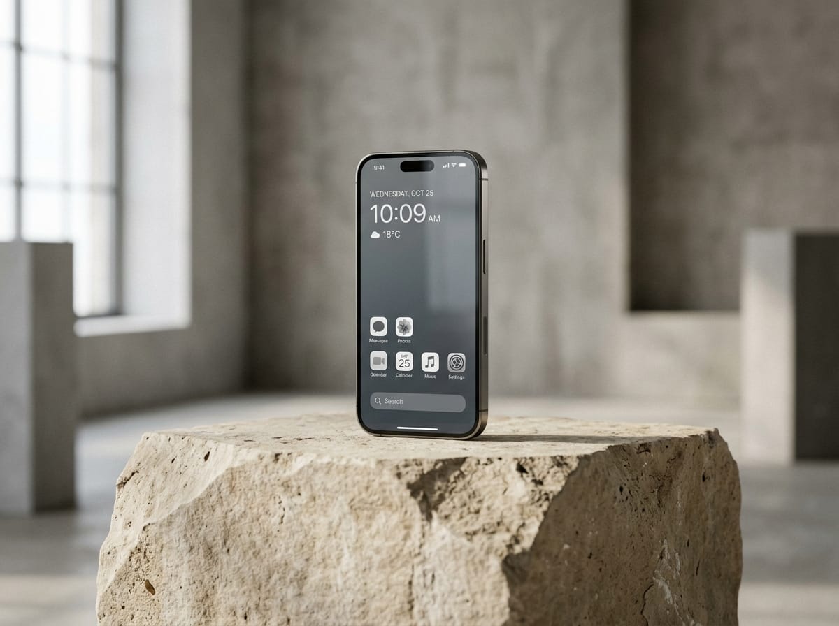 Mobile Experiences — Minimalist mobile product interface